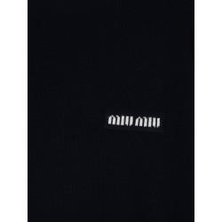 Wool sweater with lettering logo