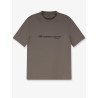Cotton T-shirt with front embroidery