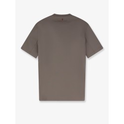 Cotton T-shirt with front embroidery