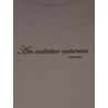 Cotton T-shirt with front embroidery