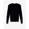 Wool and cashmere blend sweater with embroidered logo on the front