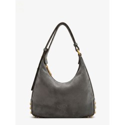 Mini Bag Metal Dots suede shoulder bag