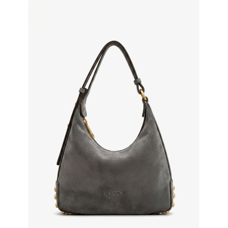 Mini Bag Metal Dots suede shoulder bag