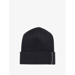 Cashmere hat with Monili detail
