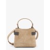 Suede shoulder bag with Monili detail
