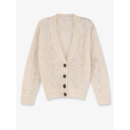 Mohair blend cardigan with iconic Dazzling motif