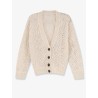 Mohair blend cardigan with iconic Dazzling motif