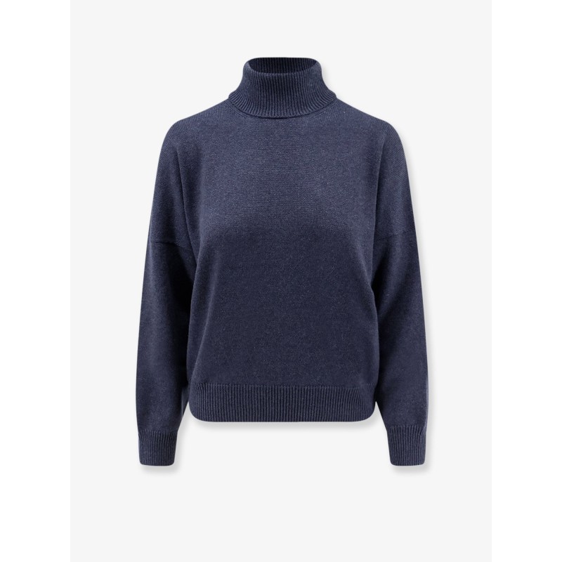 Cashmere turtleneck with Monili detail on the back