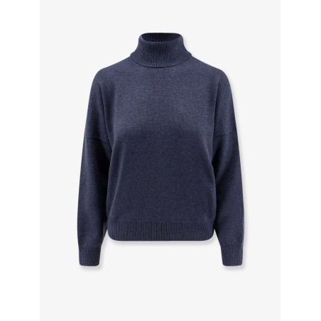 Cashmere turtleneck with Monili detail on the back