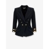 Double-breasted blazer with Monogram gold metal details