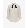 Viscose shirt with contrasting detail