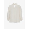 Viscose shirt with contrasting detail