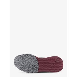 Suede sneakers with leather inserts