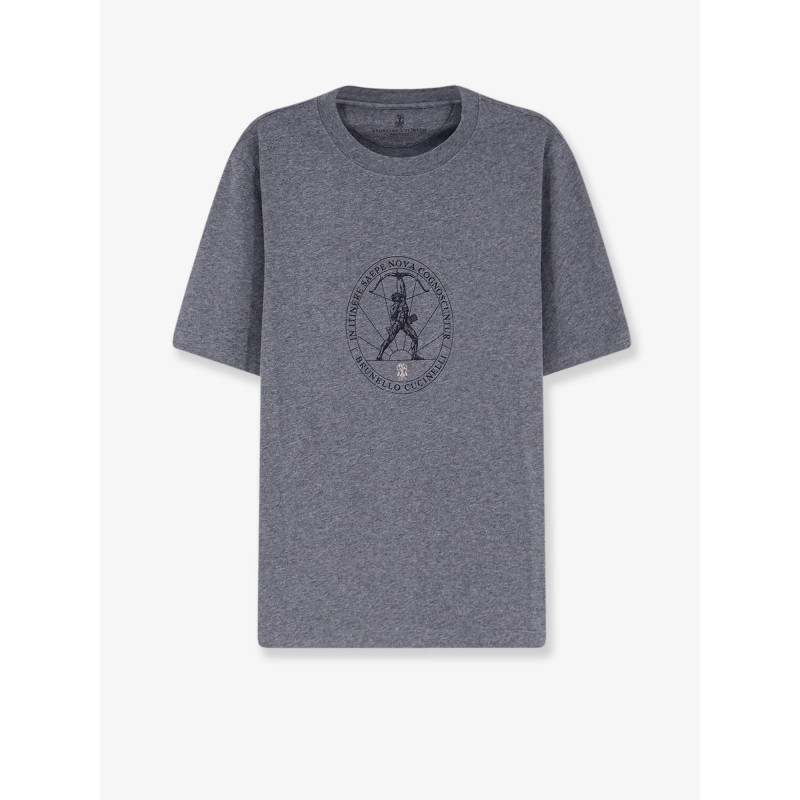 Cotton T-shirt with front print