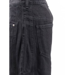 Oriane black denim trousers