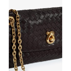 Madison leather shoulder bag with Knot detail