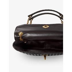 Madison leather shoulder bag with Knot detail