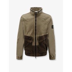 Organic cotton jacket with nylon hood