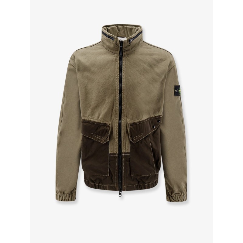 Organic cotton jacket with nylon hood
