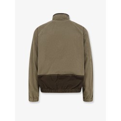 Organic cotton jacket with nylon hood