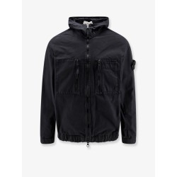 Hooded organic cotton jacket