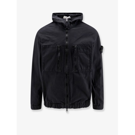 Hooded organic cotton jacket