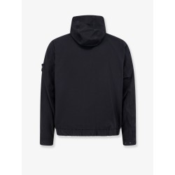 Hooded organic cotton jacket