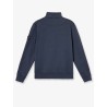 Cotton sweatshirt with side logo patch