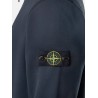 Cotton sweatshirt with side logo patch