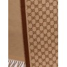 Wool scarf with GG motif