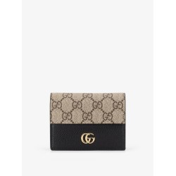 Mini leather wallet and GG Supreme fabric