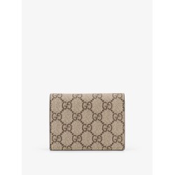 Mini leather wallet and GG Supreme fabric