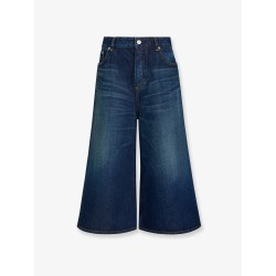 Blue denim Bermuda shorts