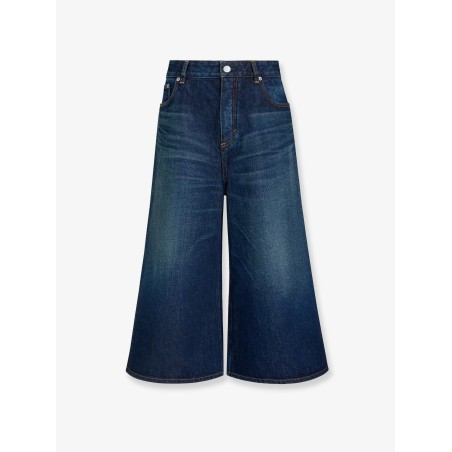 Blue denim Bermuda shorts