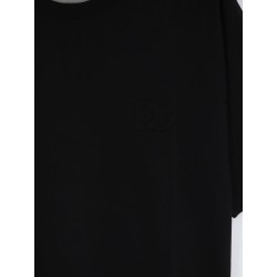 Cotton T-shirt with embossed DG logo