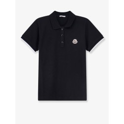 Cotton polo shirt with logo patch