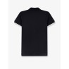 Cotton polo shirt with logo patch