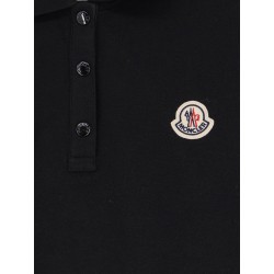 Cotton polo shirt with logo patch