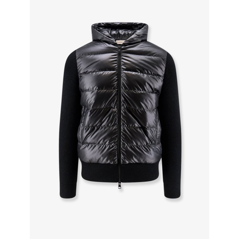 Down Jacket with virgin wool inserts