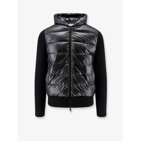 Down Jacket with virgin wool inserts