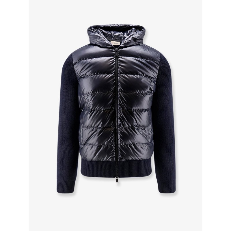 Down Jacket with virgin wool inserts