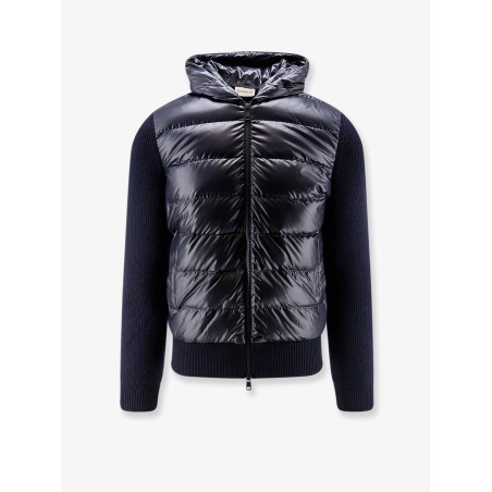 Down Jacket with virgin wool inserts