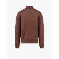 Virgin wool cardigan with Logo patch