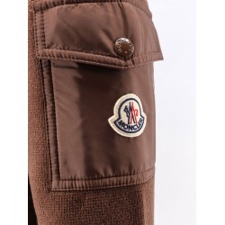 Virgin wool cardigan with Logo patch