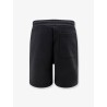 Cotton bermuda shorts with front logo patch