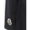 Cotton bermuda shorts with front logo patch