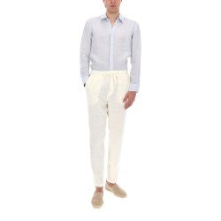 PANTALONE IN LINO CON COULISSE