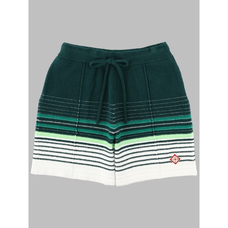 SHORTS A RIGHE BOUCLÉ