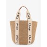 Woody raffia shoulder bag