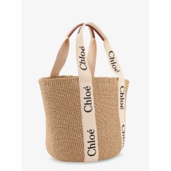 Woody raffia shoulder bag